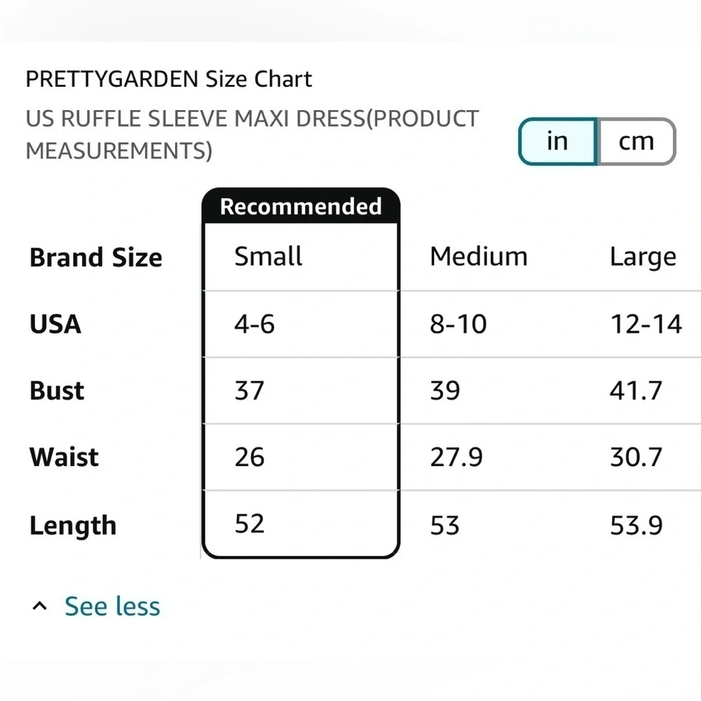 Pretty Garden Ruffle Sleeve Maxi Dress, Size Small - Picture 5 of 6